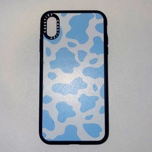 Blue Cow Print Iphone 11 Phone Case